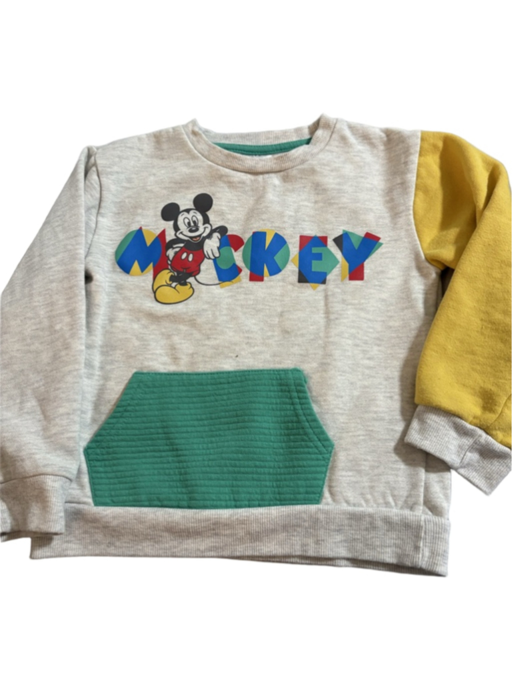 Disney Junior Mickey Mouse Sweatshirt Toddler Size 5T Fleece Lined Pullover